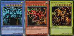 Egyptian God Cards Set of 3 - Yu-Gi-Oh Legendary Collection 25th Anniversary Edition - Ultra Rare